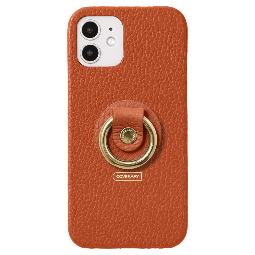 Cuir véritable 32 couleurs cuir italien grainé avec anneau pour smartphone coque arrière série AQUOS