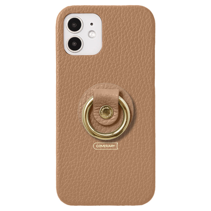 Cuir véritable 32 couleurs cuir italien grainé avec anneau pour smartphone coque arrière série Galaxy