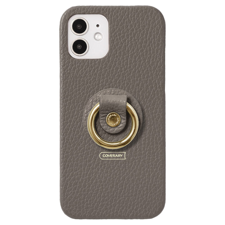 Cuir véritable 32 couleurs cuir italien grainé avec anneau pour smartphone coque arrière série AQUOS
