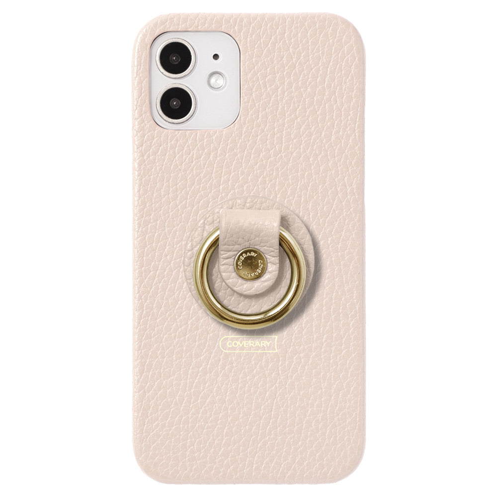 Cuir véritable 32 couleurs cuir italien grainé avec anneau pour smartphone coque arrière série AQUOS