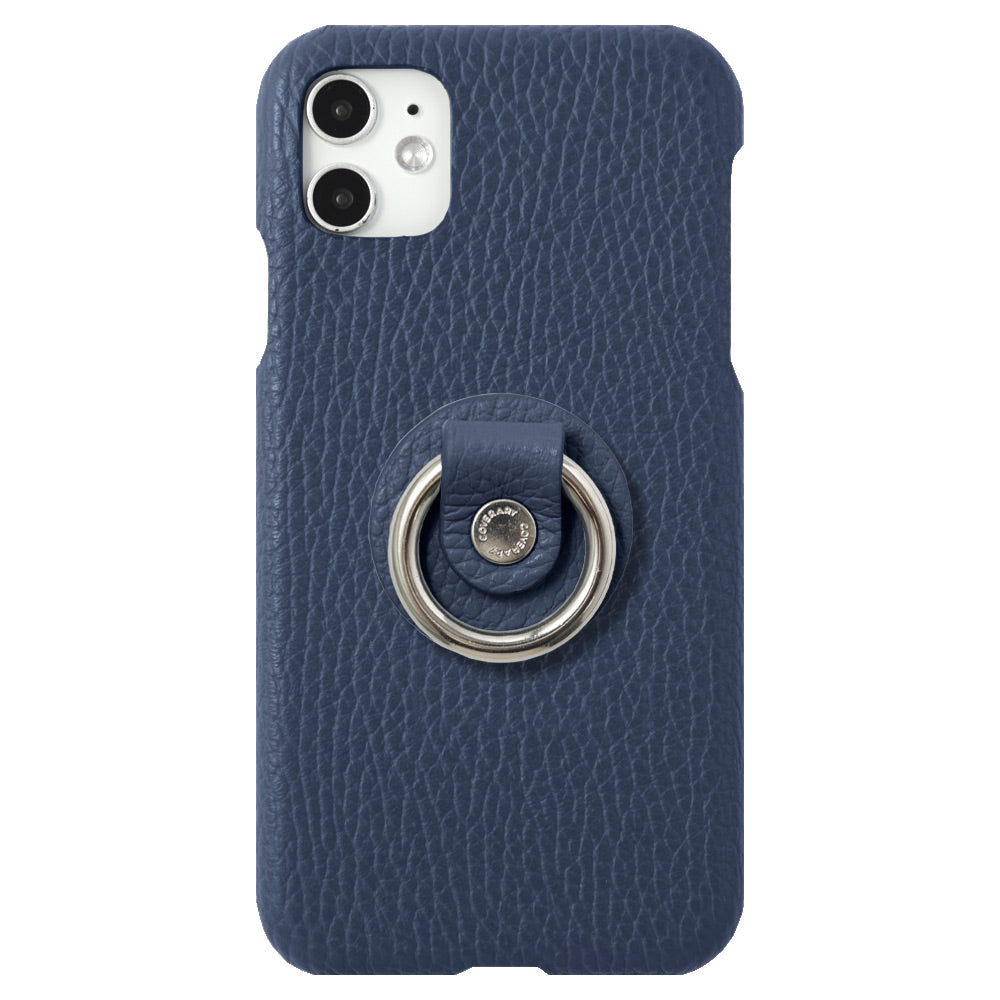 Cuir véritable 32 couleurs cuir italien grainé avec anneau pour smartphone coque arrière série Galaxy