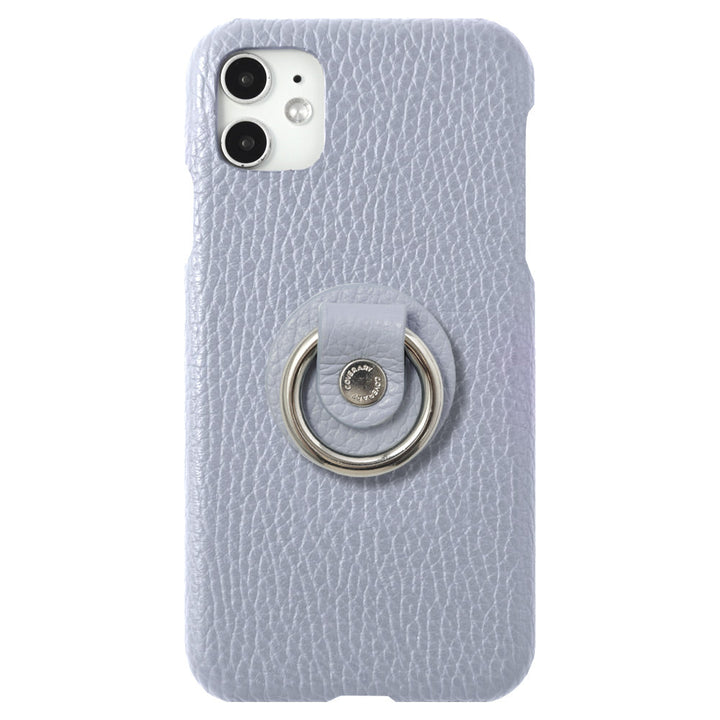 Cuir véritable 32 couleurs cuir italien grainé avec anneau pour smartphone coque arrière série Galaxy