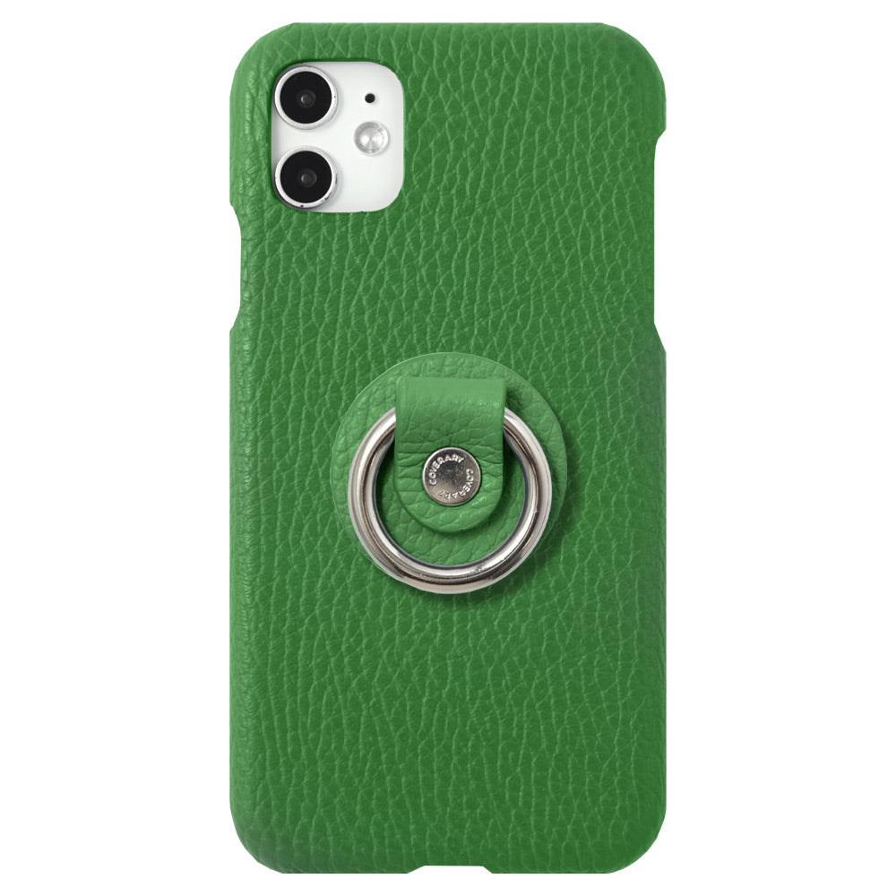 Cuir véritable 32 couleurs cuir italien grainé avec anneau pour smartphone coque arrière série Galaxy