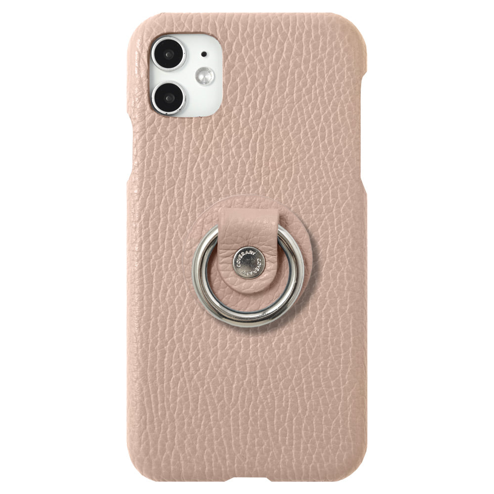 Cuir véritable 32 couleurs cuir italien grainé avec anneau pour smartphone coque arrière série Galaxy