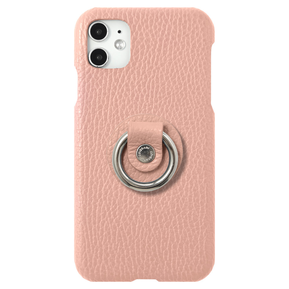 Cuir véritable 32 couleurs cuir italien grainé avec anneau pour smartphone coque arrière série Galaxy