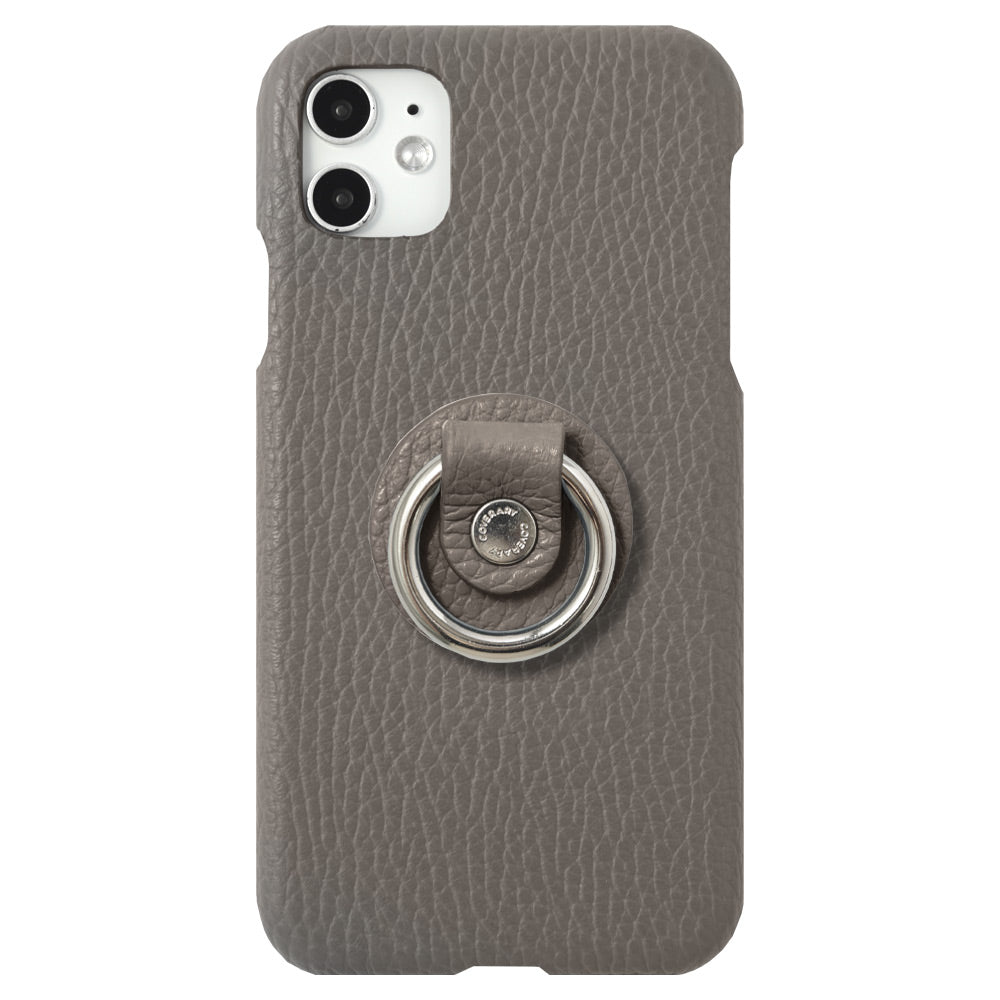 Cuir véritable 32 couleurs cuir italien grainé avec anneau pour smartphone coque arrière série Galaxy