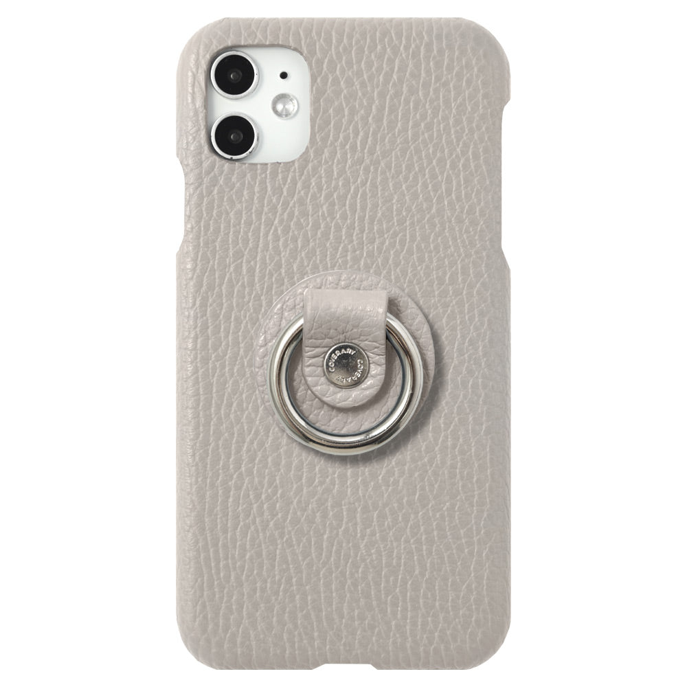 Cuir véritable 32 couleurs cuir italien grainé avec anneau pour smartphone coque arrière série Galaxy