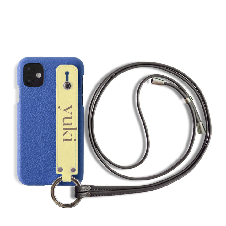 Cuir véritable 32 couleurs cuir italien grainé avec poignée à main et sangle, coque arrière, gravure au laser (marquage à chaud) pour la série Xperia