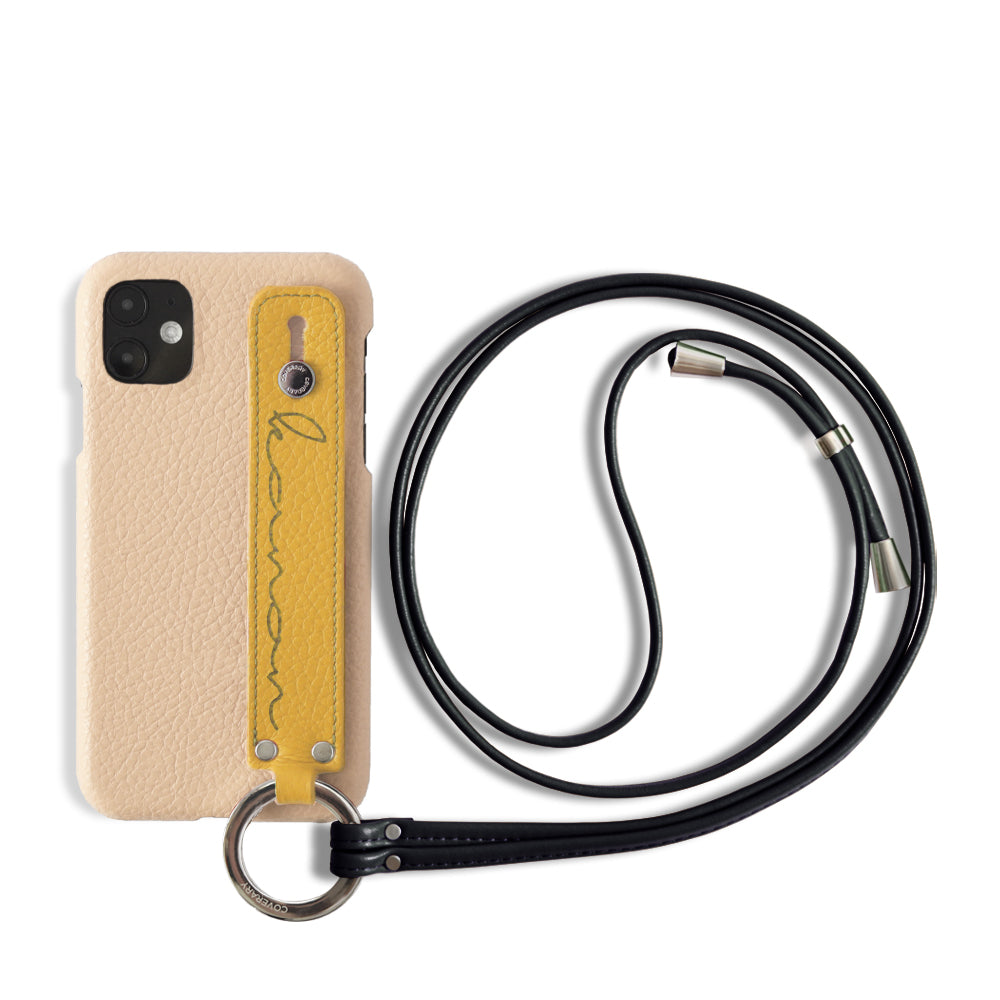 Genuine leather 32 colors Italian shrink leather with hand belt strap back case name engraving laser marking (branding) AQUOS series