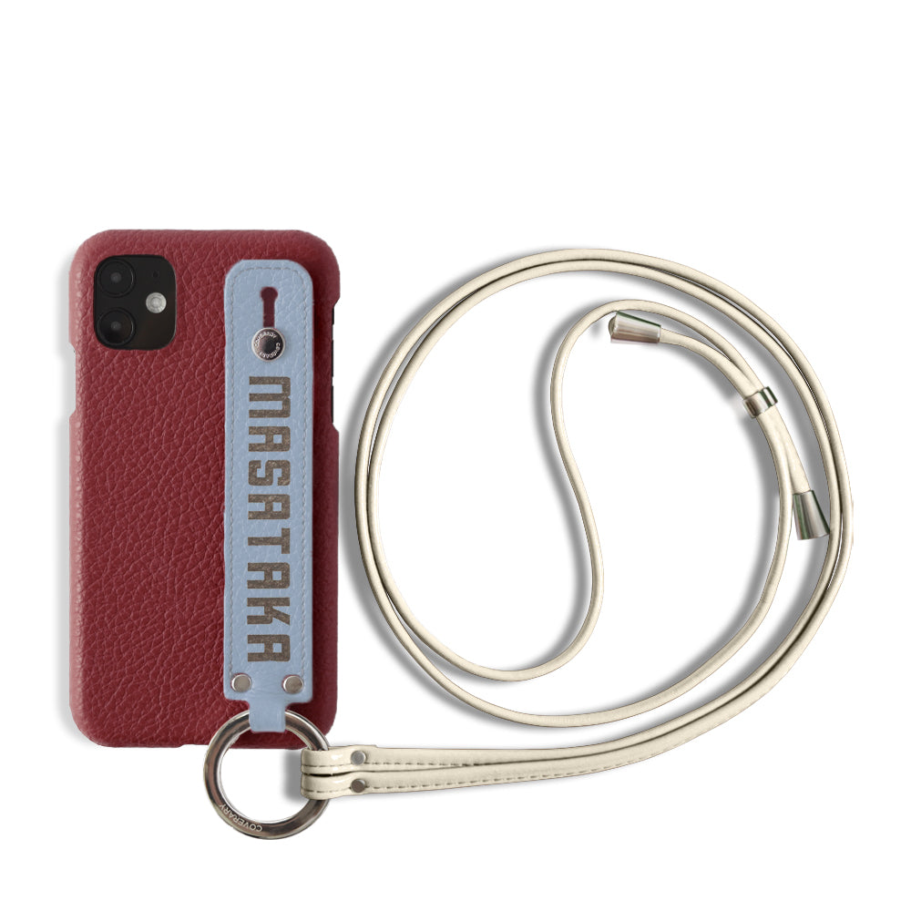 Cuir véritable 32 couleurs cuir italien grainé avec poignée à main et sangle, coque arrière, gravure au laser (marquage à chaud) pour la série Xperia