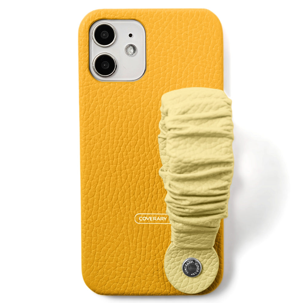 Genuine leather 32 colors Italian shrink leather 3-way band attached back case AQUOS series