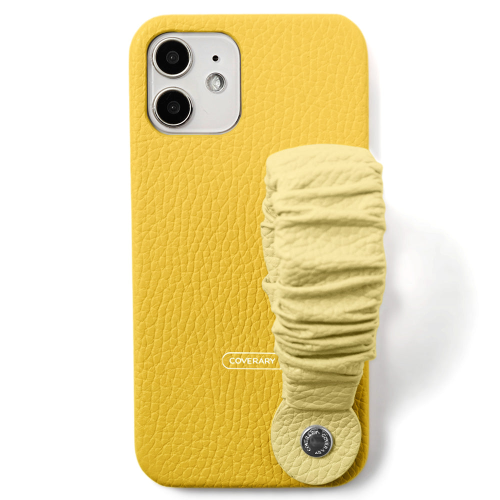 Genuine leather 32 colors Italian shrink leather 3-way band attached back case AQUOS series