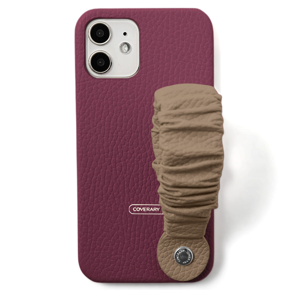 Cuir véritable 32 couleurs cuir italien grainé avec bande 3 voies coque arrière série Xperia
