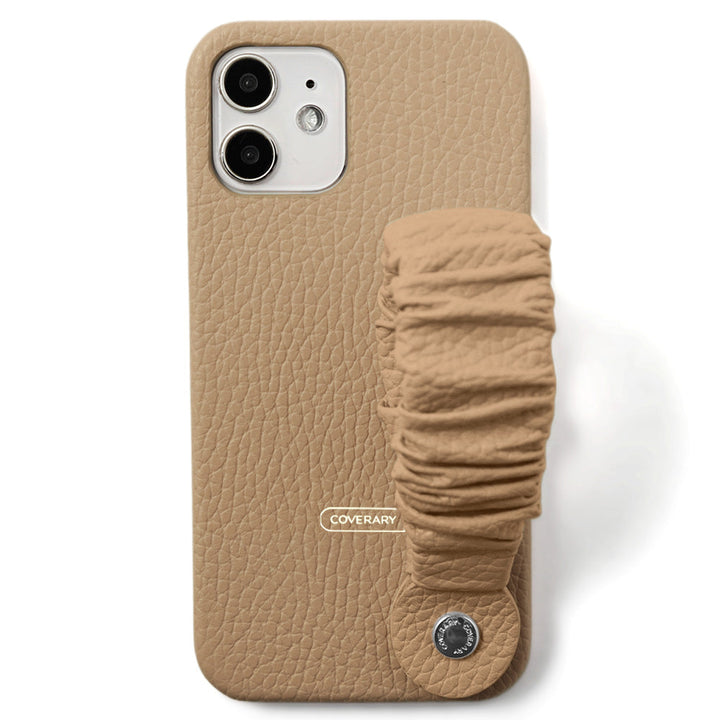 Genuine leather 32 colors Italian shrink leather 3-way band attached back case AQUOS series