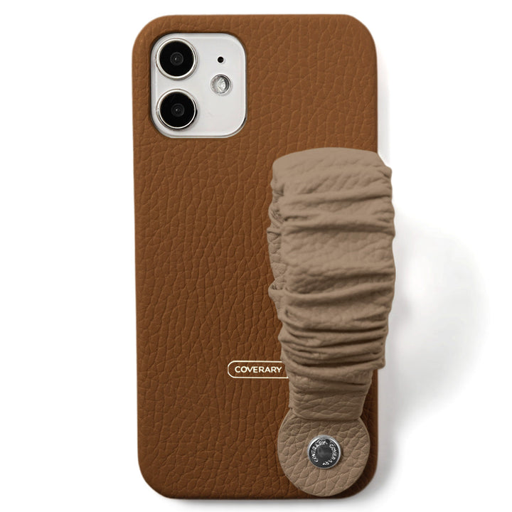 Cuir véritable 32 couleurs cuir italien grainé avec bande 3 voies coque arrière série Xperia