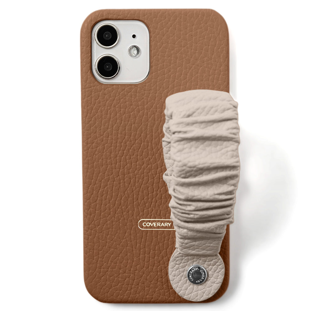 Cuir véritable 32 couleurs cuir italien grainé avec bande 3 voies coque arrière série Xperia