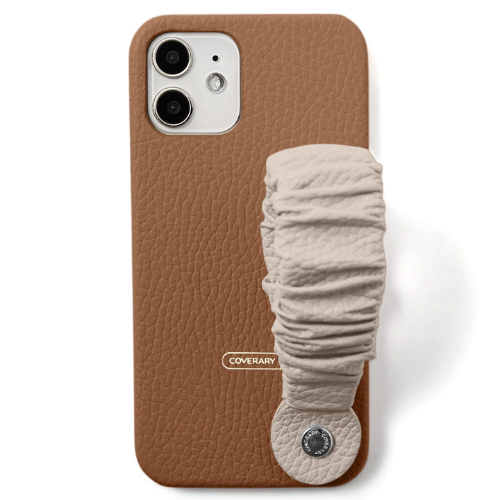 Cuir véritable 32 couleurs cuir italien grainé avec bande 3 voies coque arrière série Xperia