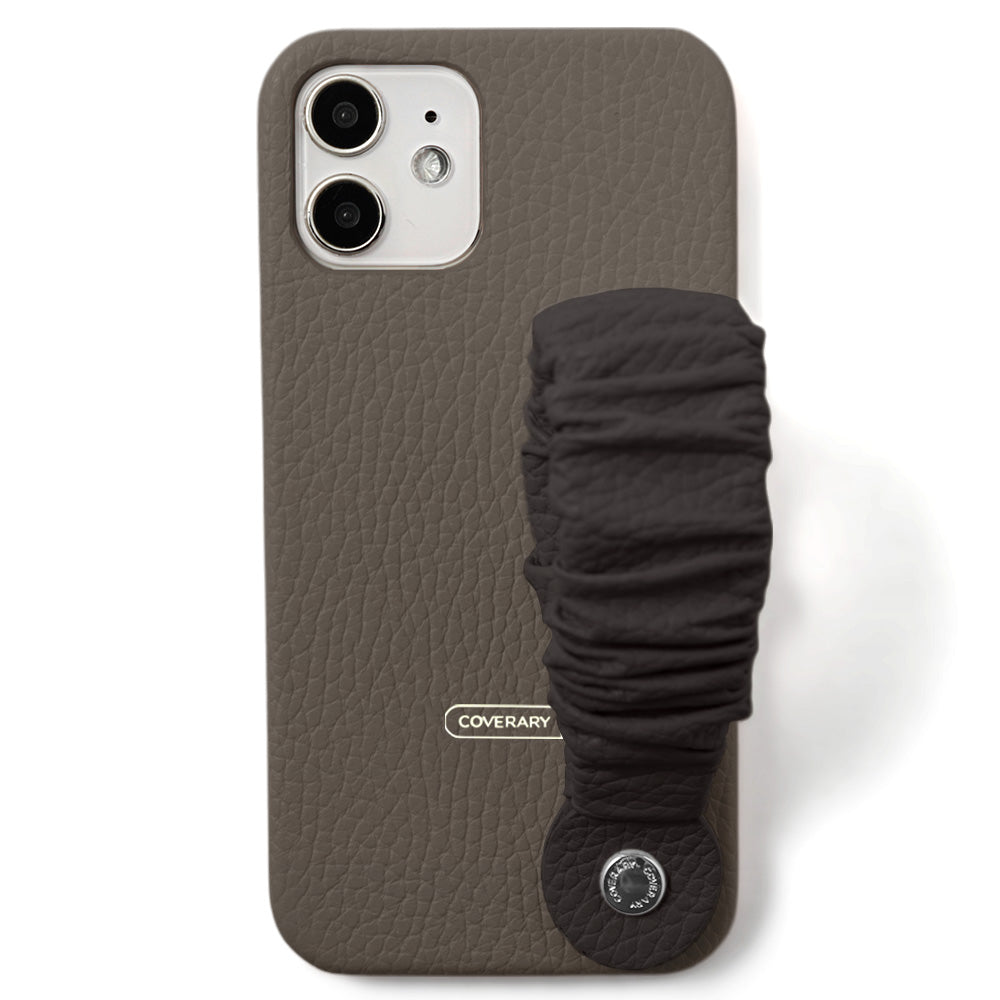 Genuine leather 32 colors Italian shrink leather 3-way band attached back case AQUOS series