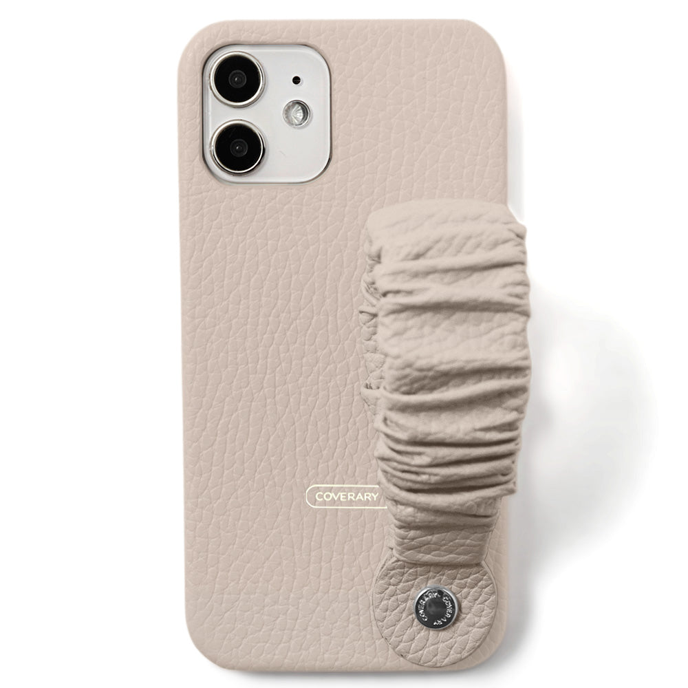 Genuine leather 32 colors Italian shrink leather 3-way band attached back case AQUOS series