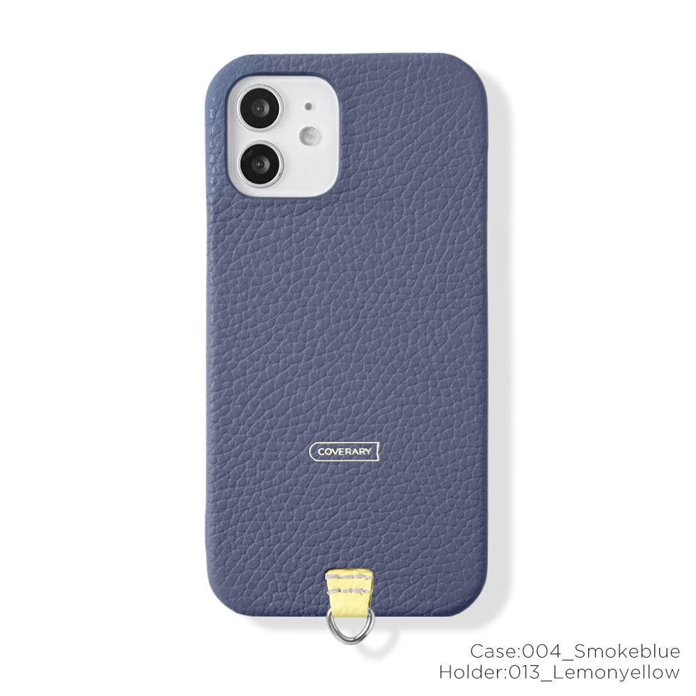 Ensemble de porte en cuir italien grainé 32 couleurs en cuir véritable, coque arrière pour la série iPhone