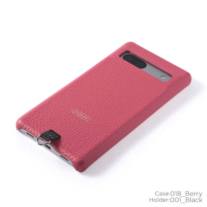 Genuine leather 32 colors Italian shrink leather holder set back case