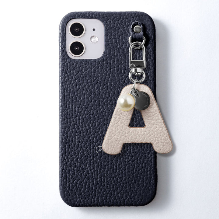 Cuir véritable 32 couleurs cuir italien grainé grand porte-clés initial coque arrière série Xperia