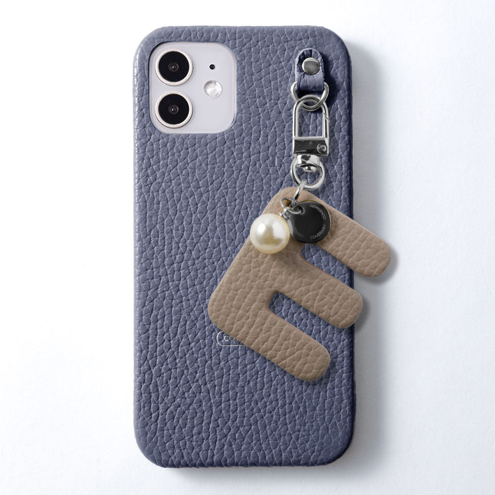 Cuir véritable 32 couleurs cuir italien grainé grand porte-clés initial coque arrière série Xperia