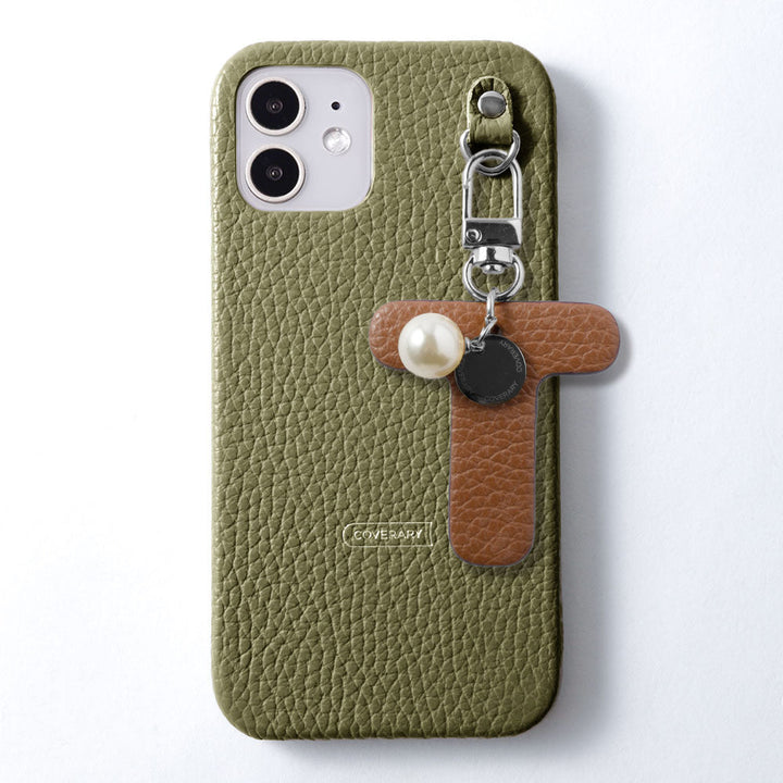 Cuir véritable 32 couleurs cuir italien grainé grand porte-clés initial coque arrière série Xperia