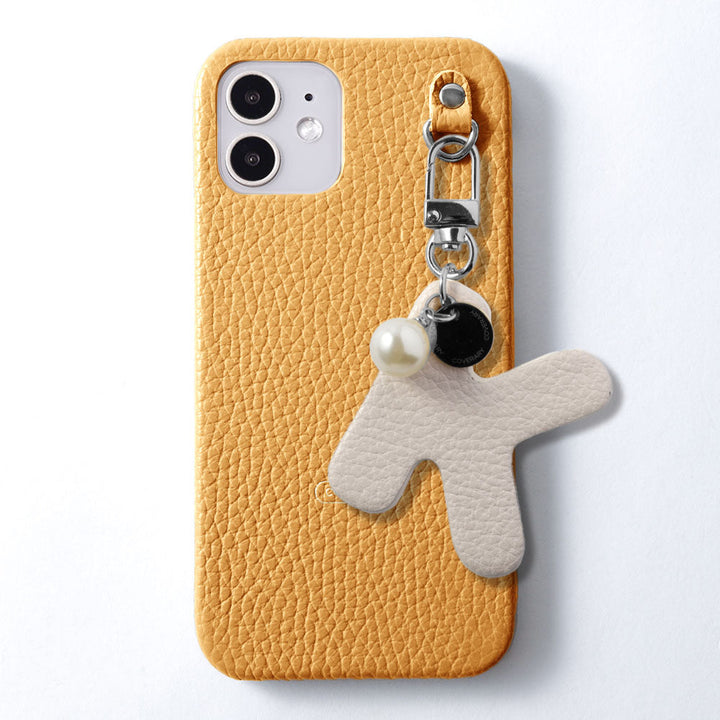 Cuir véritable 32 couleurs cuir italien grainé grand porte-clés initial coque arrière série Xperia