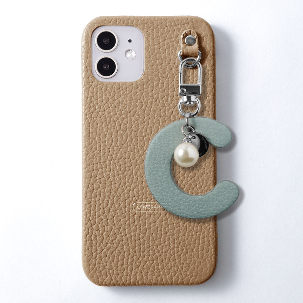 Cuir véritable 32 couleurs cuir italien grainé grand porte-clés initial coque arrière série Xperia