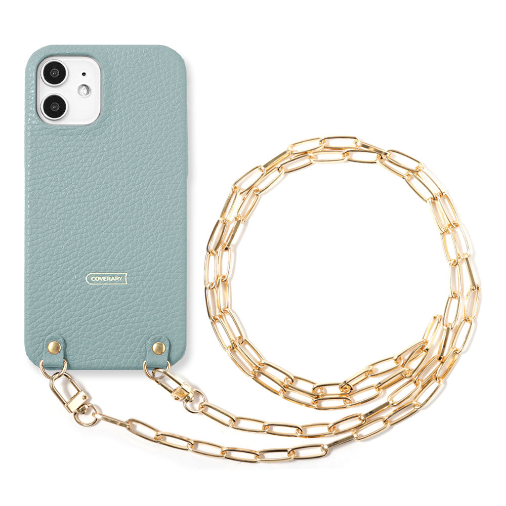 Genuine leather 32 colors Italian shrink leather with clip chain back case Xperia series