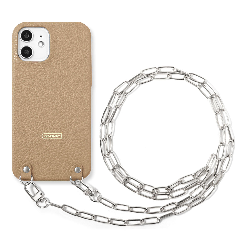 Genuine leather 32 colors Italian shrink leather with clip chain back case Xperia series