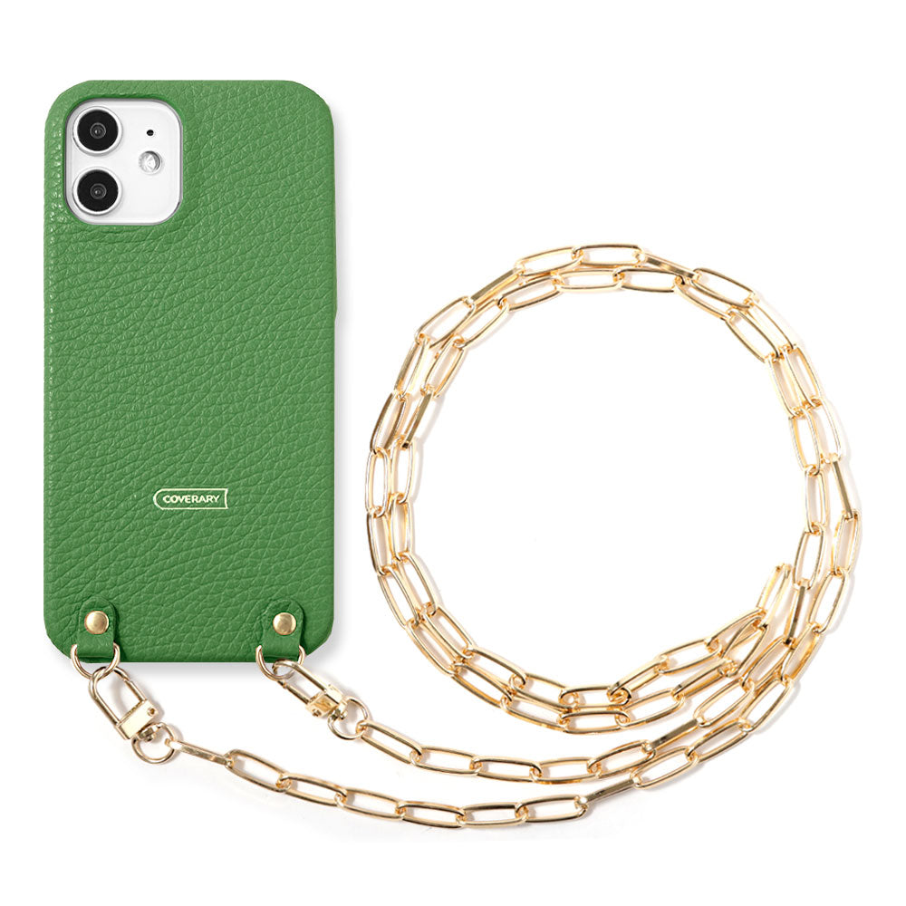 Genuine leather 32 colors Italian shrink leather with clip chain back case Xperia series