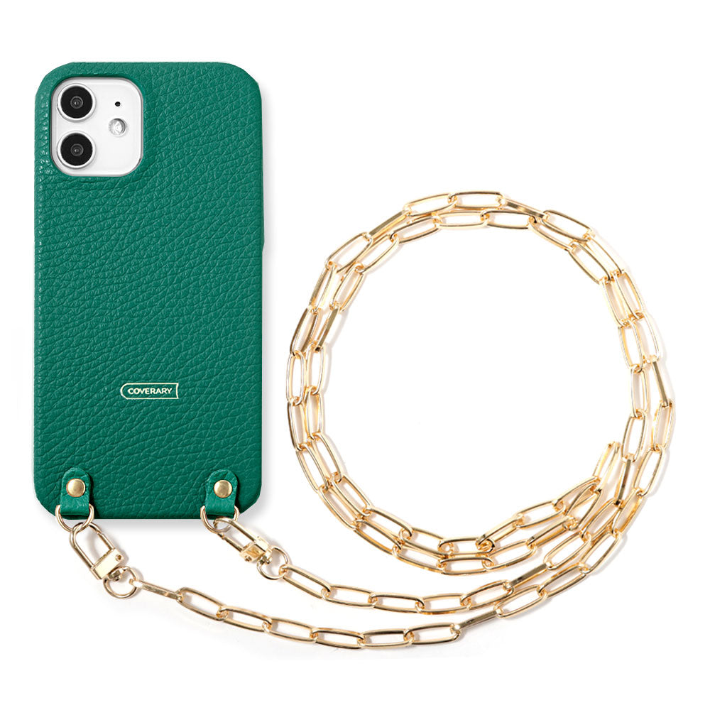 Genuine leather 32 colors Italian shrink leather with clip chain back case Xperia series