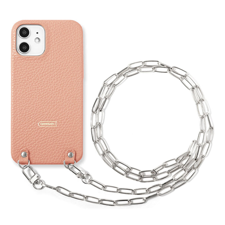 Genuine leather 32 colors Italian shrink leather with clip chain back case Xperia series