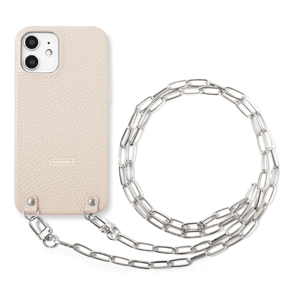 Genuine leather 32 colors Italian shrink leather with clip chain back case Galaxy series