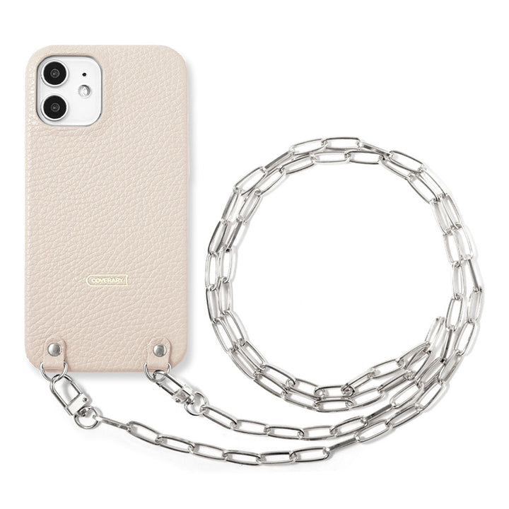 Genuine leather 32 colors Italian shrink leather with clip chain back case Galaxy series