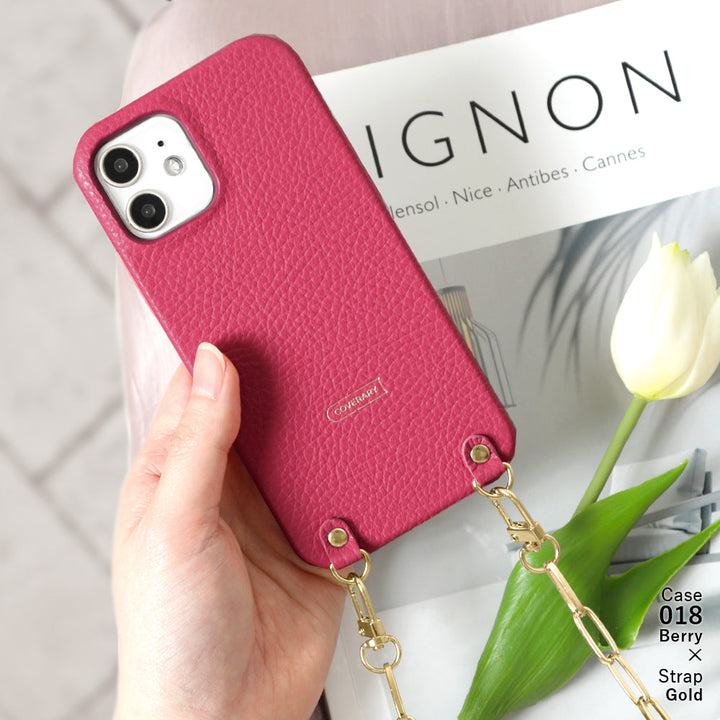 Genuine leather 32 colors Italian shrink leather with clip chain back case for Google Pixel series