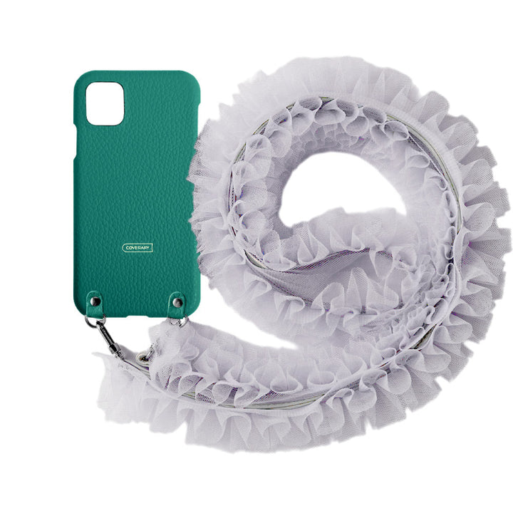 本革 32色 イタリアンシュリンクレザー チュールショルダーストラップ付き 背面ケース Galaxyシリーズ