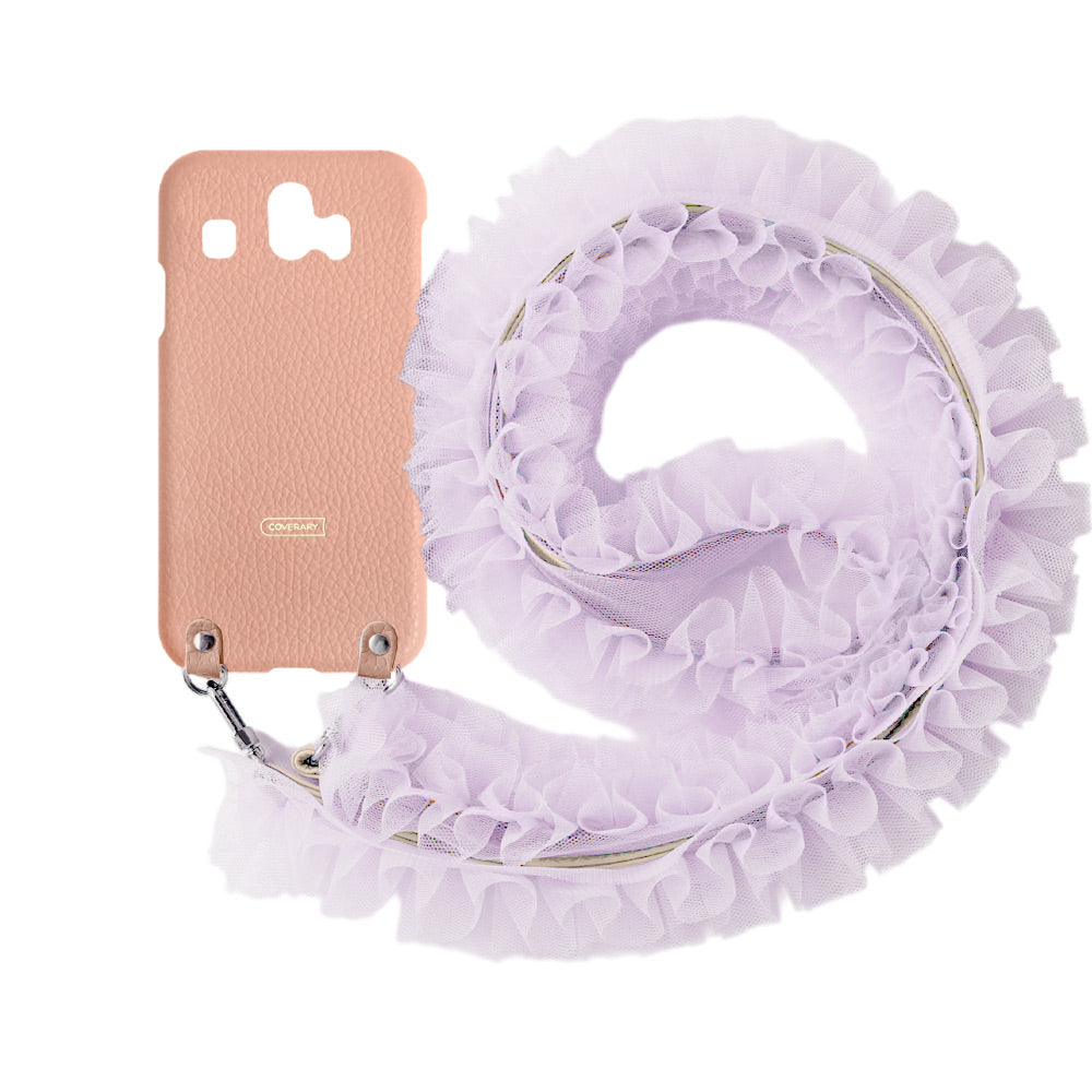 Genuine leather 32 colors Italian shrink leather with tulle shoulder strap back case Google Pixel series