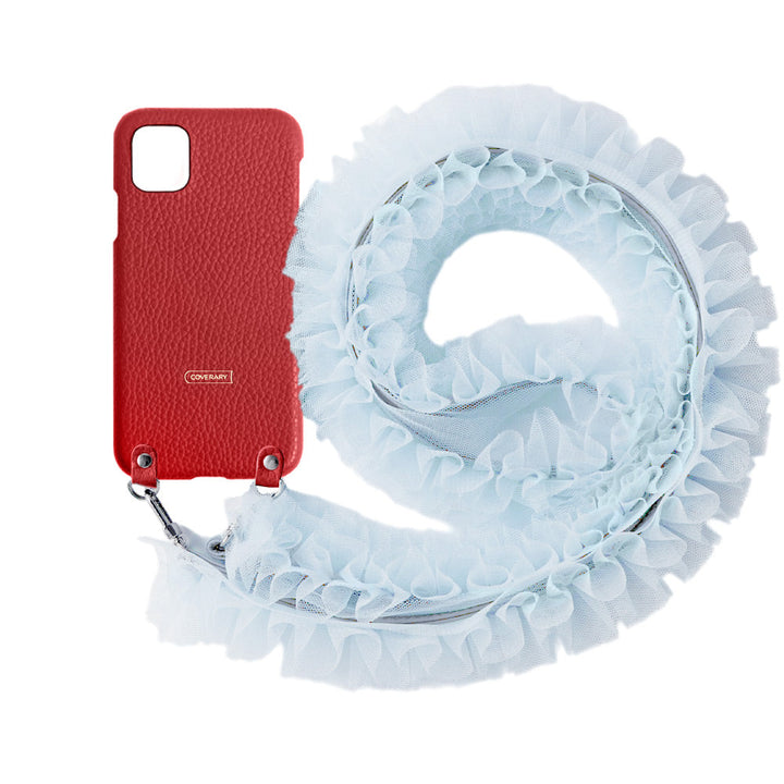 本革 32色 イタリアンシュリンクレザー チュールショルダーストラップ付き 背面ケース Galaxyシリーズ