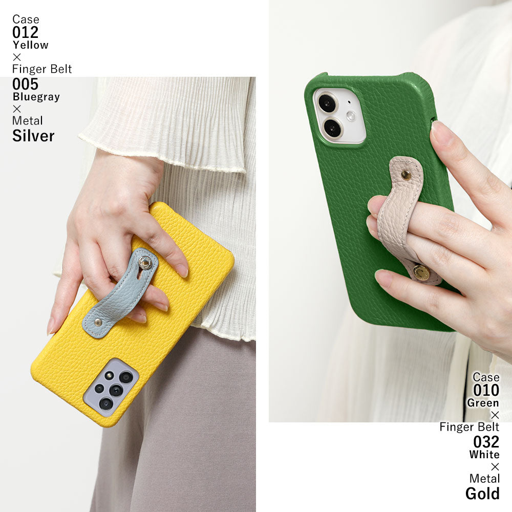 Genuine leather 32 colors Italian shrink leather with finger belt back case Xperia series