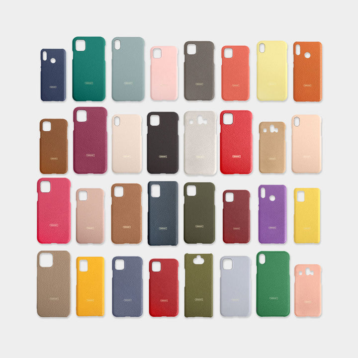 Genuine leather 32 colors Italian shrink leather flower decoration back case petal AQUOS series