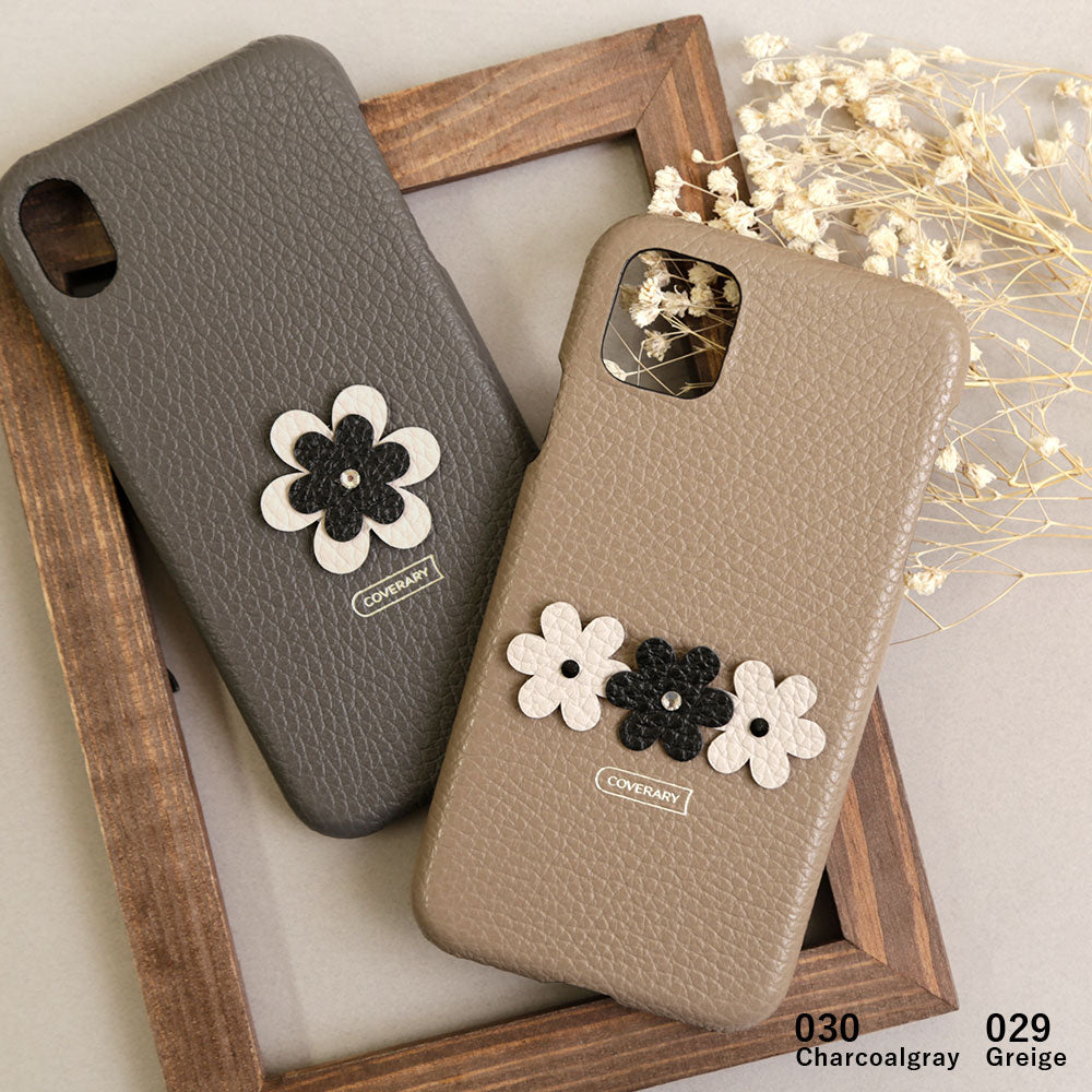 Genuine leather 32 colors Italian shrink leather flower decoration back case petal AQUOS series