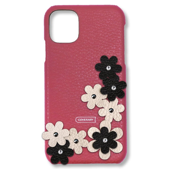 Genuine leather 32 colors Italian shrink leather flower decoration back case petal AQUOS series
