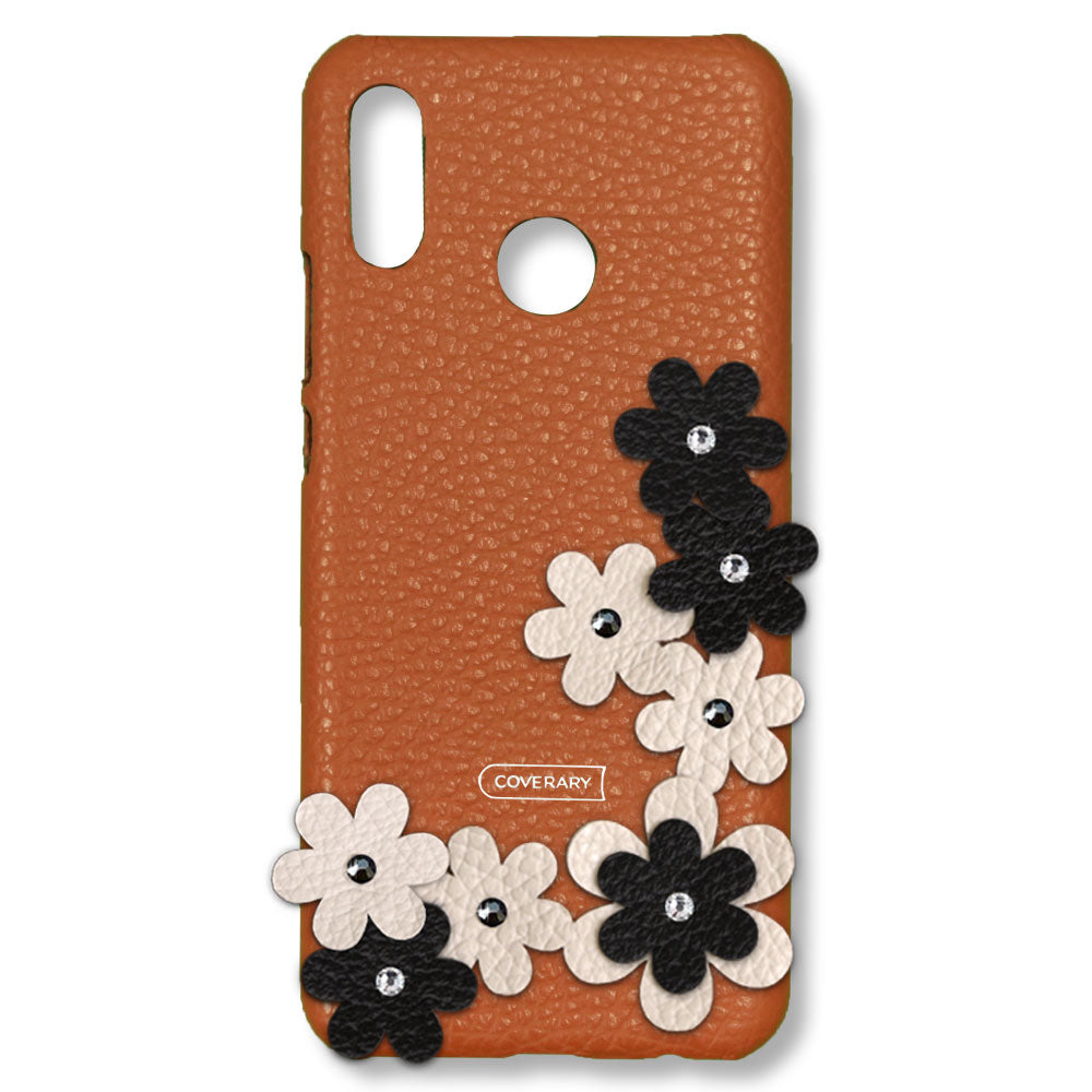 Genuine leather 32 colors Italian shrink leather flower decoration back case petals Google Pixel series