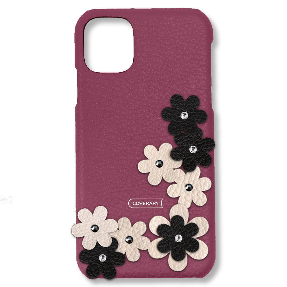 Genuine leather 32 colors Italian shrink leather flower decoration back case petal AQUOS series