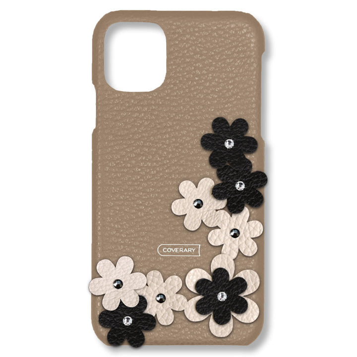 Genuine leather 32 colors Italian shrink leather flower decoration back case petal AQUOS series