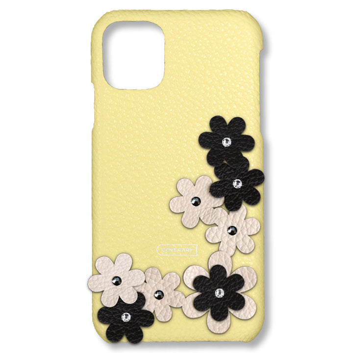 Genuine leather 32 colors Italian shrink leather flower decoration back case petal AQUOS series
