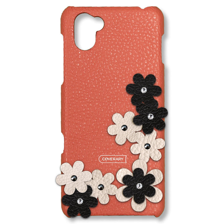 Genuine leather 32 colors Italian shrink leather flower decoration back case petals Google Pixel series